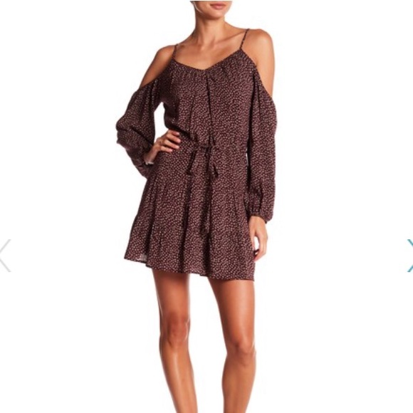 PAIGE Dresses & Skirts - PAIGE NWT Carmine Dress Wine Flowers Size L 219